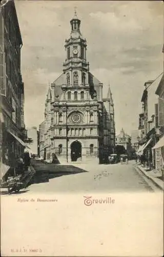 Ak Trouville Calvados, Eglise de Bonsecours