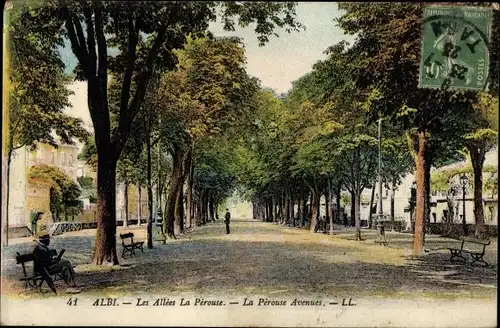 Ak Albi Tarn, Les Allées La Perouse