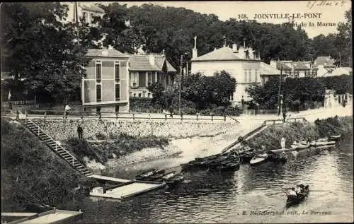 Ak Joinville le Pont Val de Marne, Quai de la Marne