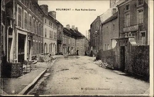 Ak Bourmont Haute-Marne, Rue Notre Dame