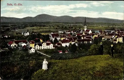 Ak Soultz Sulz Elsass Haut Rhin, Panorama