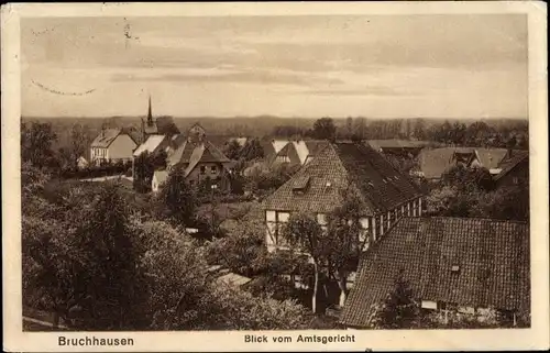 Ak Bruchhausen Vilsen Niedersachsen, Blick vom Amtsgericht