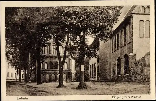 Ak Kloster Lehnin in der Mark, Klostereingang