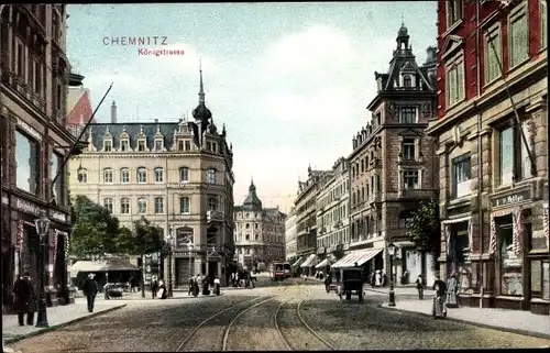 Ak Chemnitz in Sachsen, Königstraße