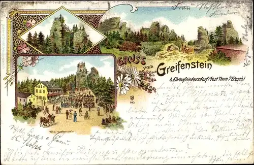 Litho Ehrenfriedersdorf im Erzgebirge, Greifenstein, Hotel