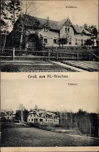 Ak Klein Wachau in Sachsen, Waldhaus, Talhaus