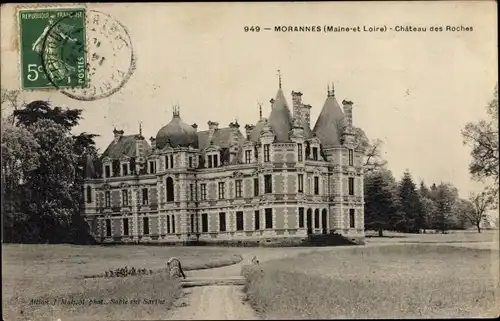 Ak Morannes Maine et Loire, Chateau des Roches