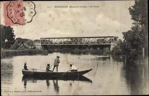 Ak Morannes Maine et Loire, Le Pont