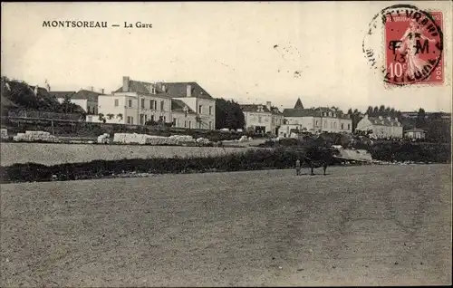 Ak Montsoreau Maine et Loire, La Gare