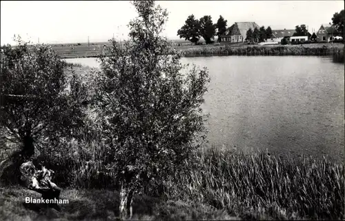 Ak Blankenham Overijssel, Partie am Wasser