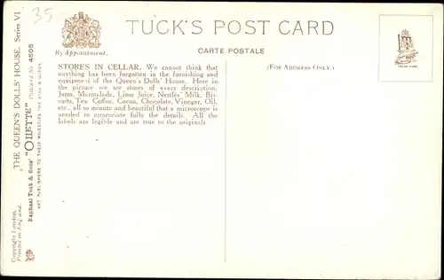 Ak The Queen's Dolls House, stores