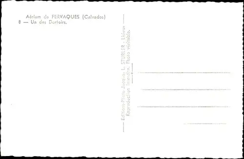 Ak Fervaques Calvados, Aerium, Un des Dortoirs