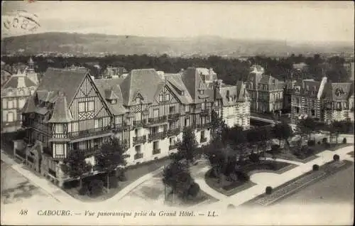 Ak Cabourg Calvados, Vue panoramique prise du Grand Hotel