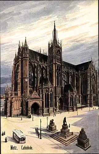 Künstler Ak Metz Moselle, Cathedrale, WIRO 1916A