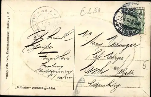 Passepartout Präge Ak Strasbourg Straßburg Elsass Bas Rhin, Das Münster