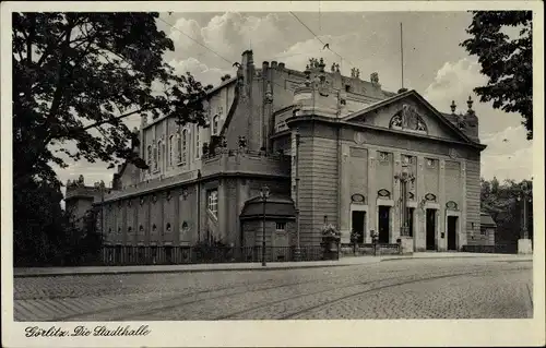 Ak Görlitz Lausitz, Stadthalle