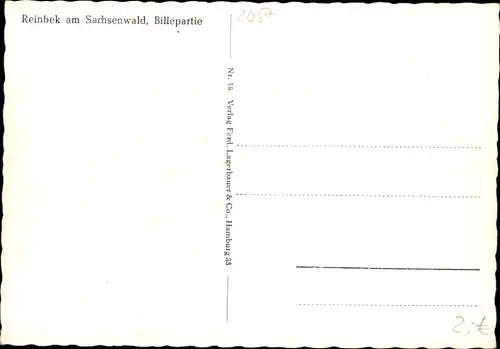 Ak Reinbek in Schleswig Holstein, Billepartie