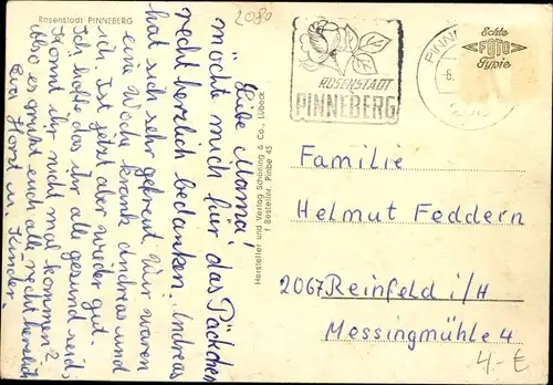 Ak  Pinneberg in Holstein, Ansicht Wohnsiedlung