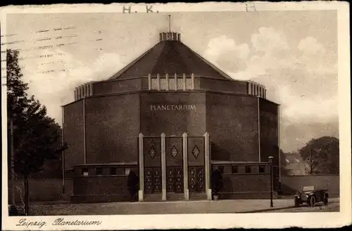 Ak Leipzig in Sachsen, Planetarium