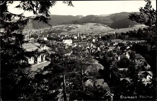 Ak Steinach im Thüringer Wald, Durchblick zum Ort