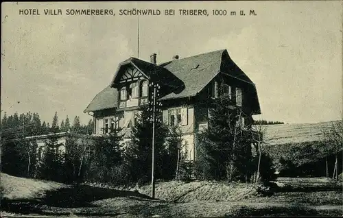 Ak Schönwald im Schwarzwald, Hotel Villa Sommerberg