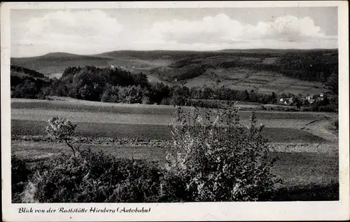 Ak Hienberg Schnaittach Mittelfranken, Blick von der Raststätte