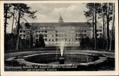 Ak Treuenbrietzen in Brandenburg, Heilstätte der Brandenburgischen Landesanstalt mit Liegehallen