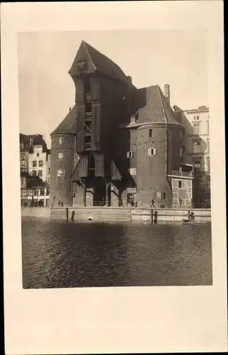 Foto Ak Gdańsk Danzig, Krantor