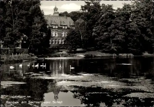 Ak Reinbek in Schleswig Holstein, Schloss, Seepartie