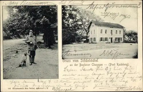 Ak Radeberg in Sachsen, Schänkhübel an der Bautzner Chaussee, Förster