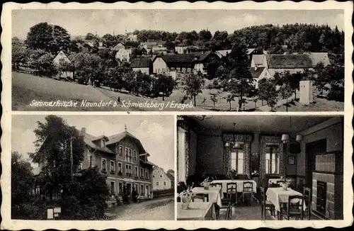 Ak Naundorf Schmiedeberg Dippoldiswalde im Erzgebirge, Gasthof von Otto Dietze