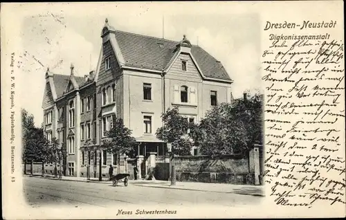 Ak Dresden Neustadt, Diakonissenanstalt, Neues Schwesternhaus