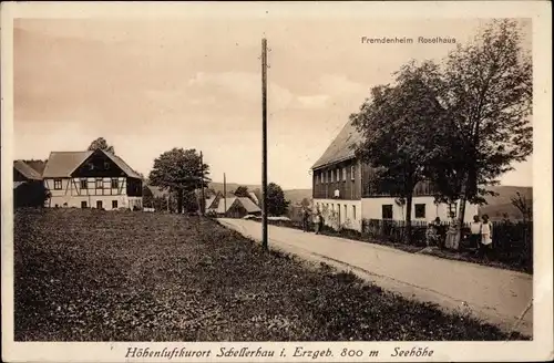 Ak Schellerhau Altenberg im Erzgebirge, Fremdenheim Roselhaus