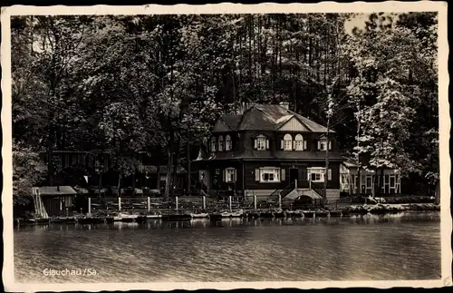 Ak Glauchau in Sachsen, Gasthaus Gründelhaus