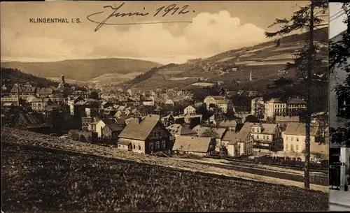 Ak Klingenthal im Vogtland Sachsen, Blick auf den Ort