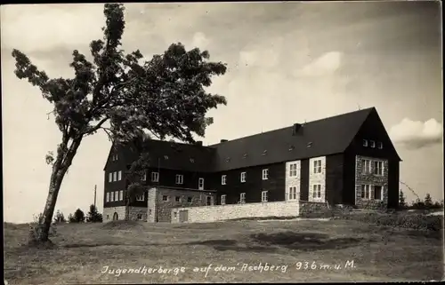 Foto Ak Aschberg Klingenthal im Vogtland Sachsen, Jugendherberge