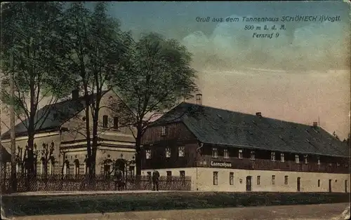 Ak Schöneck im Vogtland, Gasthaus Tannenhaus