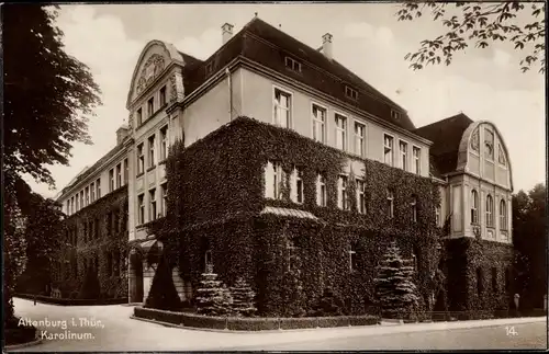 Ak Altenburg in Thüringen, Karolinum, Schule