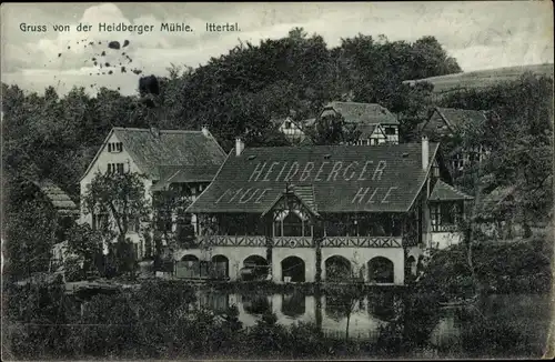 Ak Haan Nordrhein Westfalen, Restaurant Heidberger Mühle, Ittertal