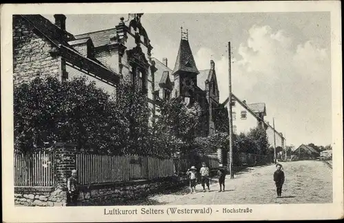 Ak Selters im Westerwald, Partie in der Hochstraße