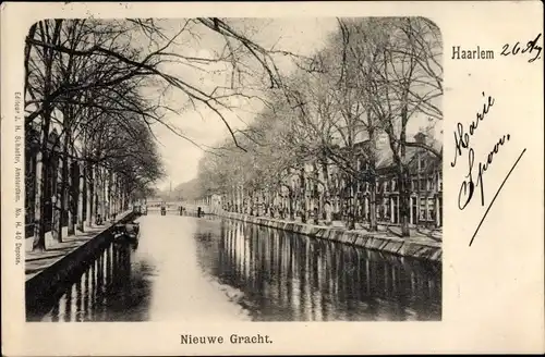 Ak Haarlem Nordholland, Nieuwe Gracht