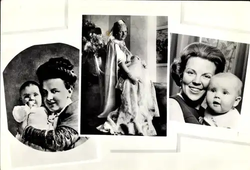 Ak Koninklijk Huis, Drie moeders van Oranje, Königin Wilhelmina, Königin Beatrix, Königin Juliana