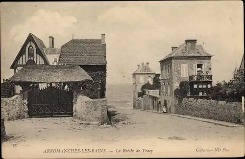Ak Arromanches les Bains Calvados, La Breche de Tracy