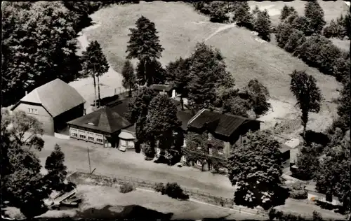 Ak Bargteheide, Lasbeker Mühle, Fliegeraufnahme