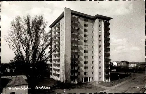 Ak Schulau Wedel im Kreis Pinneberg, Hochhaus