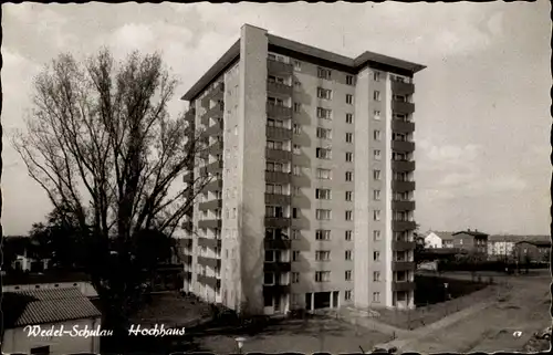 Ak Schulau Wedel Schleswig Holstein, Hochhaus