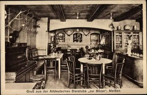 Ak Meißen in Sachsen, Altdeutsche Bierstube zur Börse