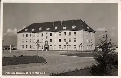 Ak Bohnitzsch Meißen in Sachsen, Artillerie Kaserne