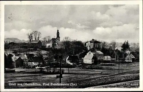 Ak Frankenstein Oberschöna in Sachsen, Teilansicht