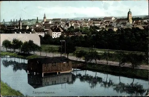 Ak Sangerhausen am Südharz, Blick auf den Ort